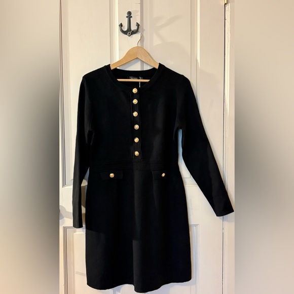 Dresses & Skirts - NWT’s Long sleeve Black Sweater Dress - Comfortable as well as chic!